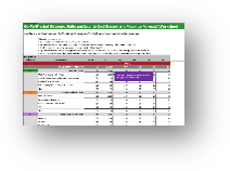 Sample of the Go-to-Market Strategy Cost Budget and Revenue Forecast Workbook deliverable.